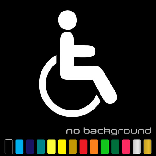 Adesivo handicap decalcomania - adesivo,