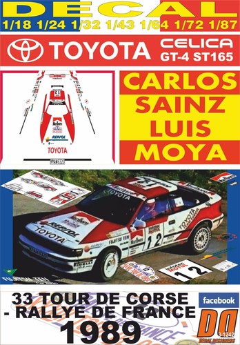 Decal toyota celica st165 - decal,
