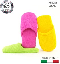 Ciabatte Spugna in cotone, ciabattine da casa, Pattine, Pantofole Donna 36/40