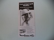 advertising Pubblicità 1973 MOULINEX CASCO ASCIUGACAPELLI