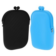  2 Pcs Portamonete Piccolo in Silicone Borsa Per Piccole Portafoglio