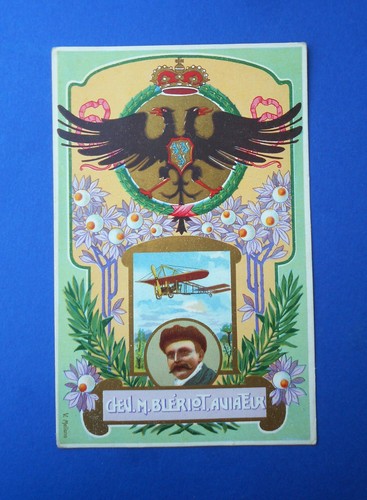 Cartolina aviazione aviatore - cartolina,