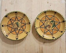 N.2 Piatti, Ceramica Ciaurro Orvieto, 1928, diametro cm 18, h cm 3,5.