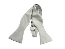 Papillon uomo grigio perla da