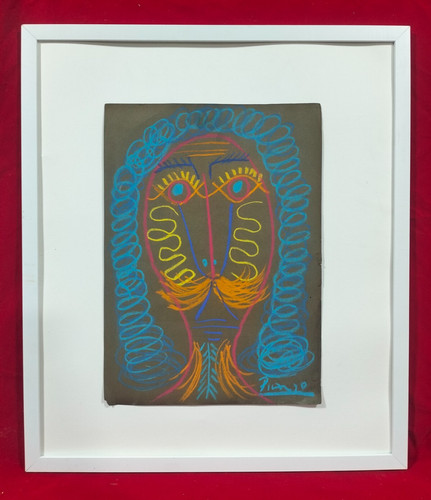 Pablo picasso pastel paper - picasso,