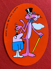 (Z42) PANTERA ROSA IACART Pink ADESIVO STICKER Vintage 1980 Cartoon 12,5x9 cm