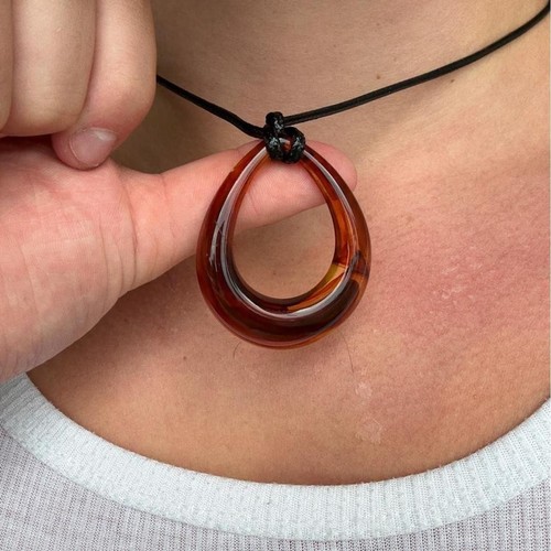 Collana con ciondolo - , goccia