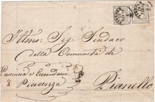 ANTICHI STATI ITALIANI-REGNO DI SARDEGNA: Francobolli per Stampati (1861), #19.