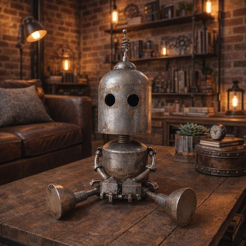 Robot argento testa - di, bobble