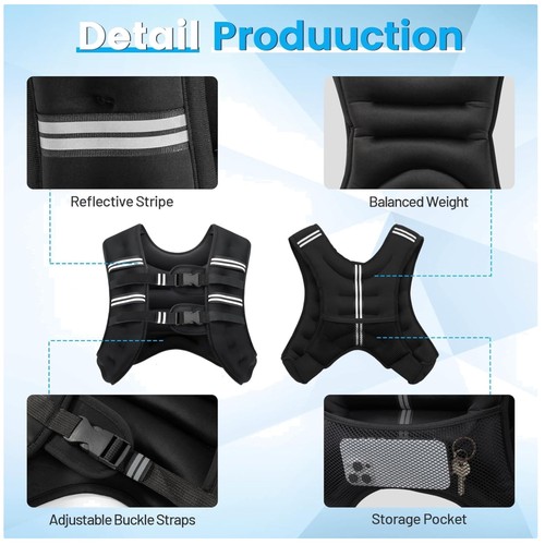 Gilet ponderato allenamento - gilet,