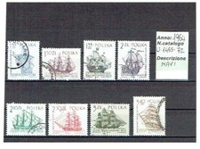 POLONIA 1964 TRASPORTI VELIERI ANTICHI 8 VAL. U.1465-72