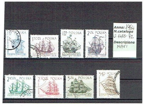 Polonia 1964 trasporti velieri - trasporti,