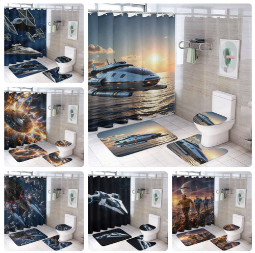 Set tappeto bagno tenda - set,