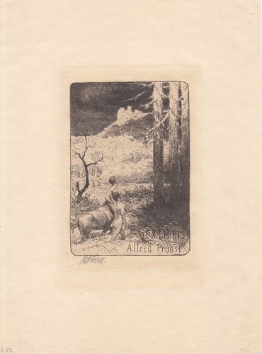 Exlibris acquaforte bruno - ex,