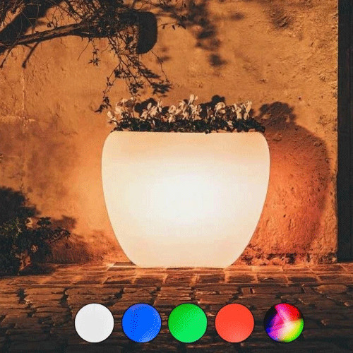 Vaso luminoso resina vasi - resina,