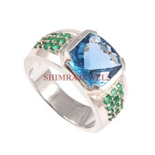 Naturale Topazio Blu & Gemma