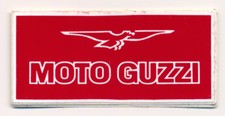 Classic red moto guzzi - red, sticker