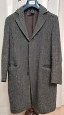 Cappotto Uomo Sonny Bono Spigato 80% Lana Grigio Taglia 46 (M)