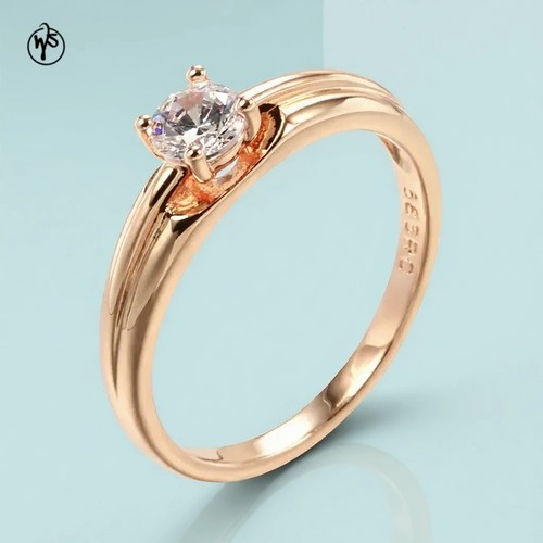 Anello oro rosa 585 - , con