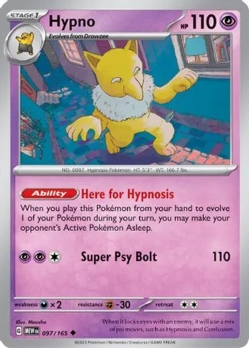 Hypno 097 165 - -, uncommon