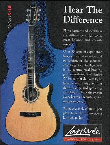 Pubblicità chitarra acustica