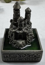 Statuina miniatura in peltro