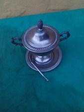 ANTIQUE PEWTER SUGAR BOWL