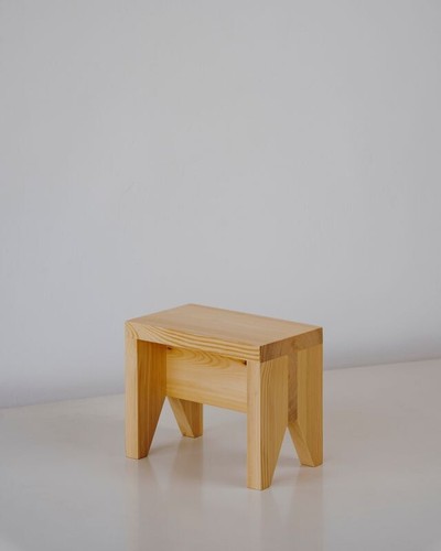 Sgabello legno semplice - sgabello,