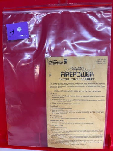Firepower flipper libretto
