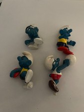 4 puffi schleich  anni '80 