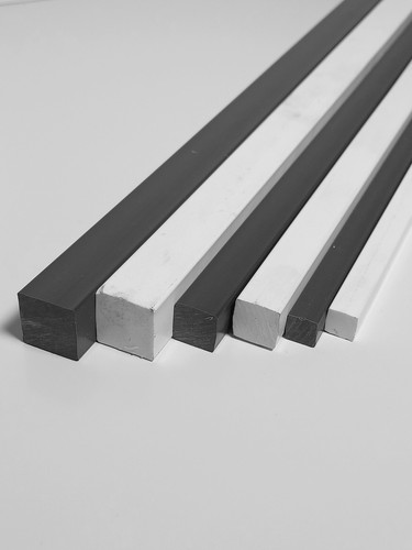 Asta piena pvc quadrata - asta,