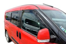 Deflettori Aria Per Fiat Doblo 2 2010-2022 Set 4 Antiturbo Antivento Heko