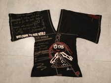 T-shirt Donna Desigual Taglia M colore nero con scritte e disegni.