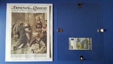 Parigi Gioconda Monna Lisa Leonardo 1957 La Domenica del Corriere quadro vetro