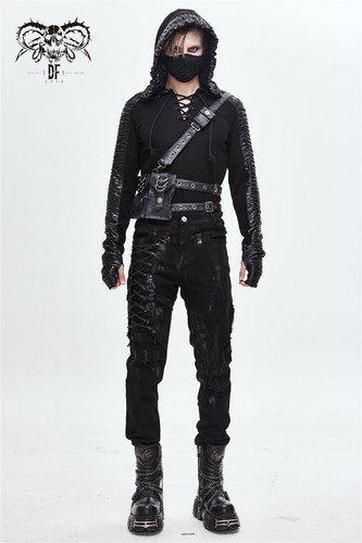 Pantaloni dritti uomo punk