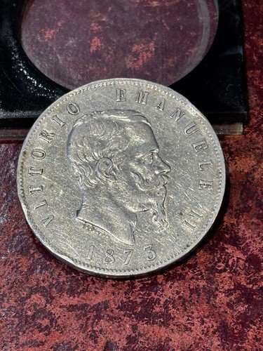 Moneta lire argento 1873 - lire,
