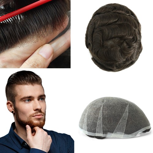 Toupee per uomo capelli umani