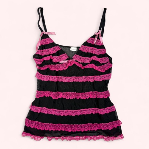 Top cami yamay nero - e, rosa