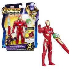 Marvel Avengers Infinity War Action Figure Personaggio Iron Man 15 cm con gemma