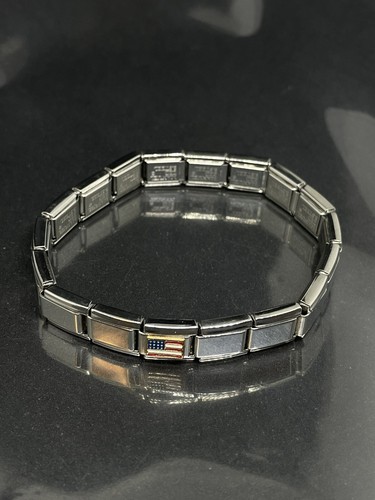 Bracciale charm bandiera - bracciale,