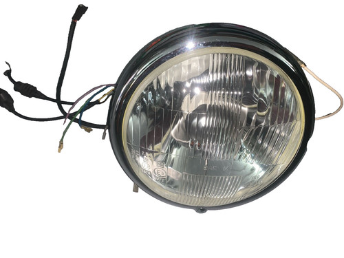 Faro anteriore cromato 190mm - anteriore,