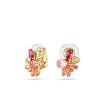 Orecchini a clip Swarovski Gema fiore rosa oro 5688479