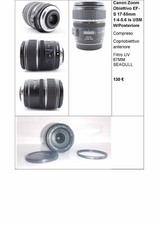 Canon EF S 17-85 mm 4-5.6 IS USM Obiettivo AF Stabilizzato + Filtro UV