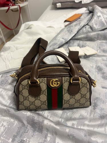 Borsa gucci ophidia indossata - gucci,