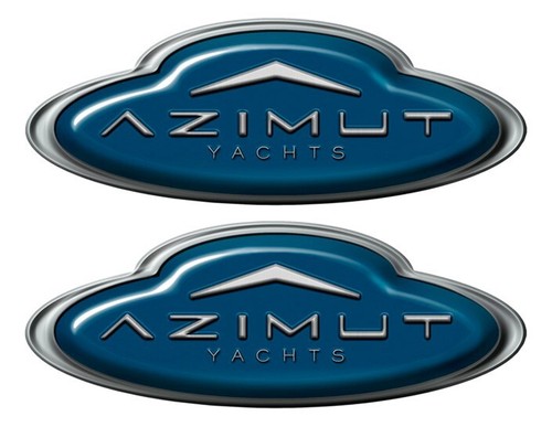 Set adesivi ovali azimut yacht - ovali,