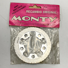 NOS Monty Protezione Catena Trials Bici BMX Bash Guard Nuovo Pignone Vintage 58 bcd
