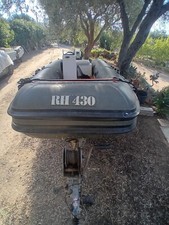 gommone nomarine 430 colore verde con motore jonson piu carrello