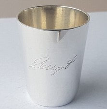 Bicchiere Argento Fatto a Mano