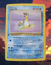 Pokemon Lapras 25/62 Fossil - Rara No Holo - 1st Ed. Ita - Vintage - Good