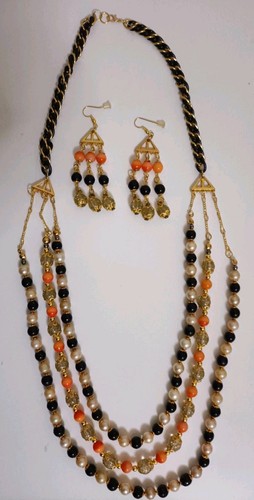 Collana orecchini vintage anni - collana,
